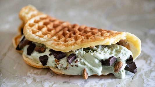 Ice Cream Waffle Sandwich