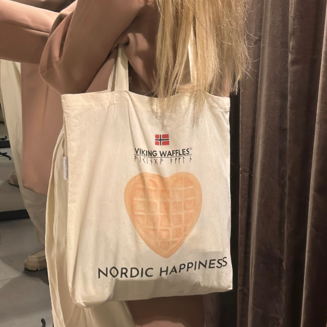 Nordic Waffle Tote Bag