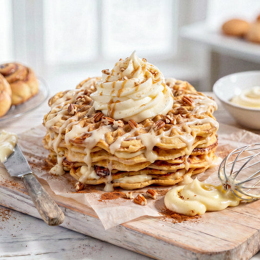 CinnaBun Protein Waffles