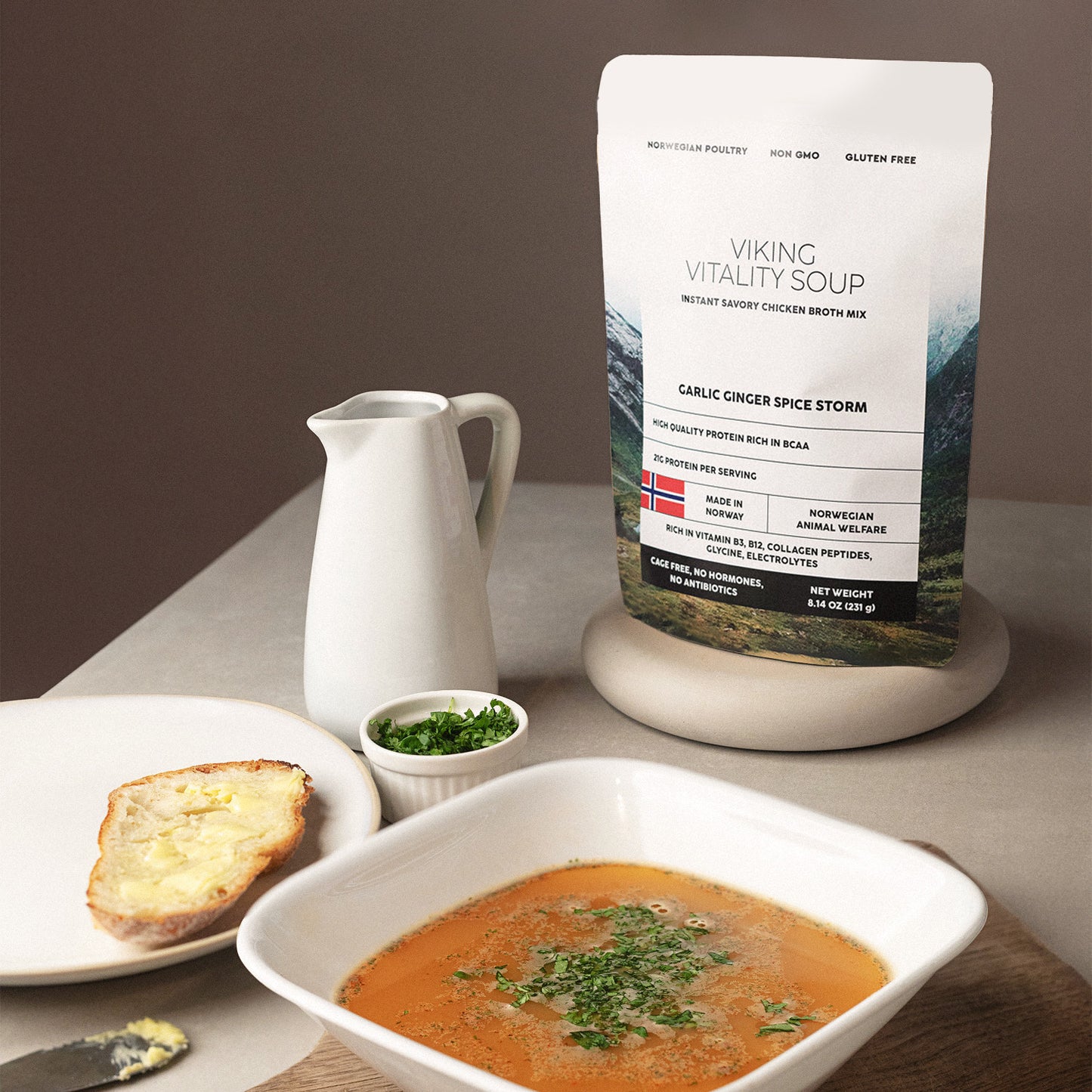 Viking Vitality Soup (collagen bone broth)