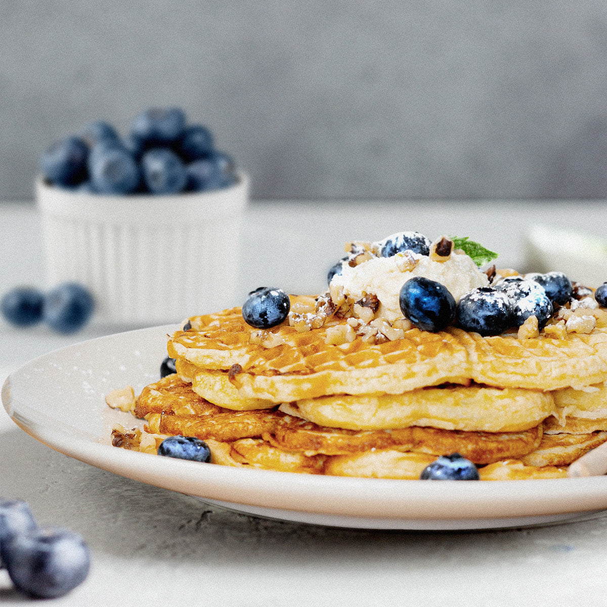 Blueberry Protein Waffles (limited edition)