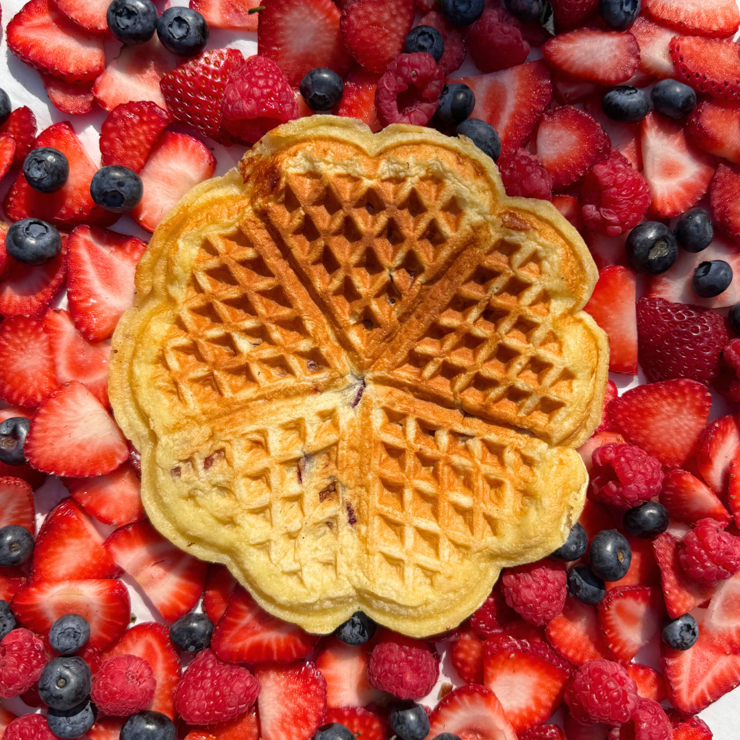 Strawberry Shortcake Waffles