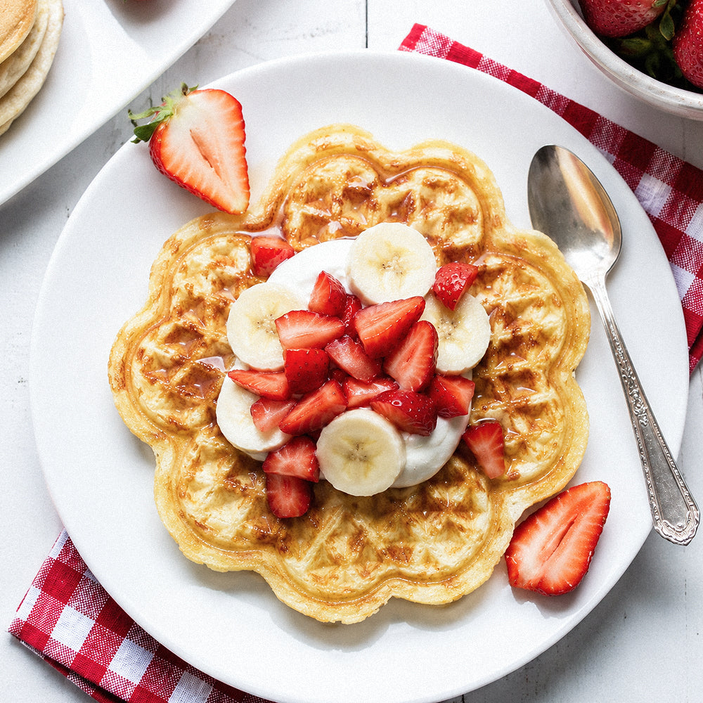 Strawberry Shortcake Waffles