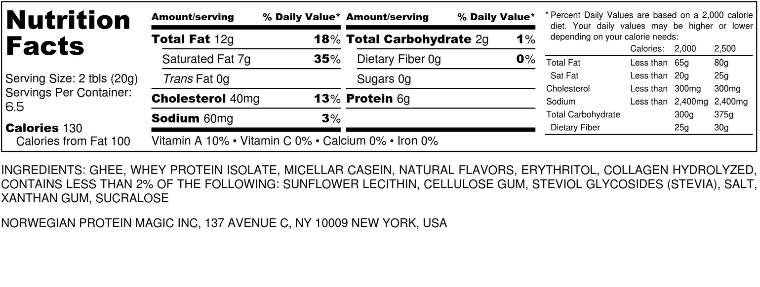 VIKING BUTTER - with collagen protein